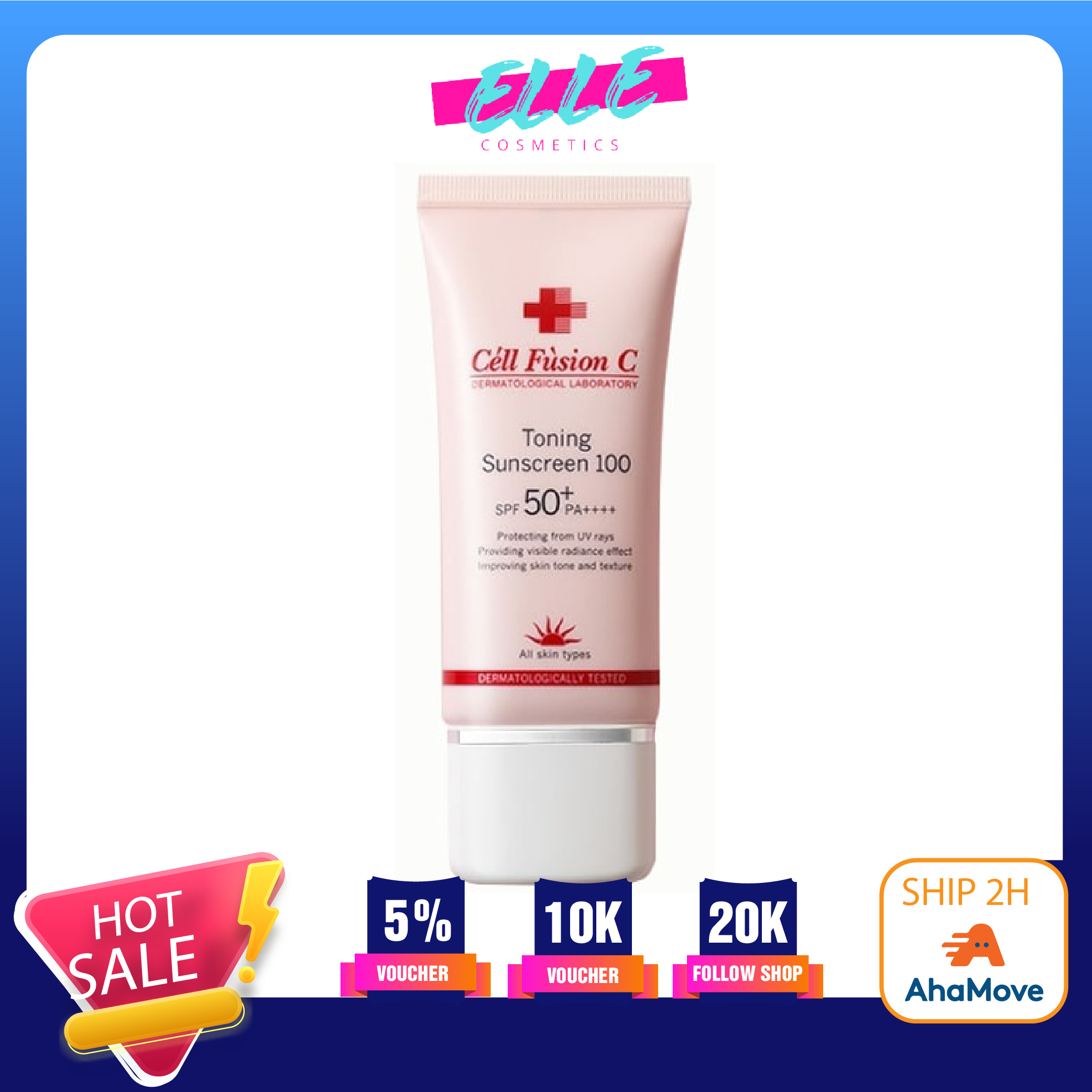 Kem chống nắng cho mọi loại da Cell Fusion C Toning Sunscreen 100 SPF50+/PA+++
