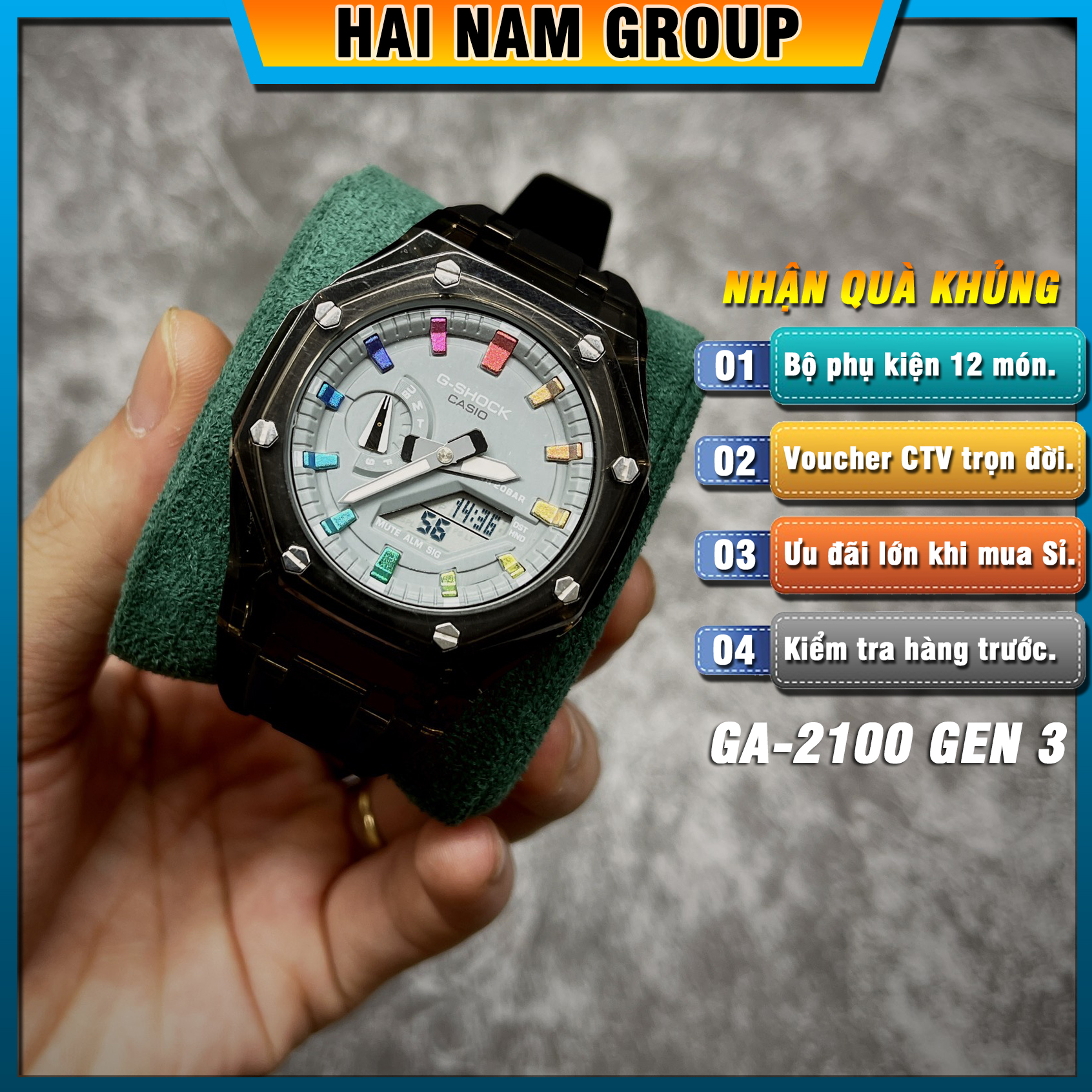 Đồng hồ nam G-SHOCK GA 2100 Custom AP Gen 3 | GA-2100 HNG306