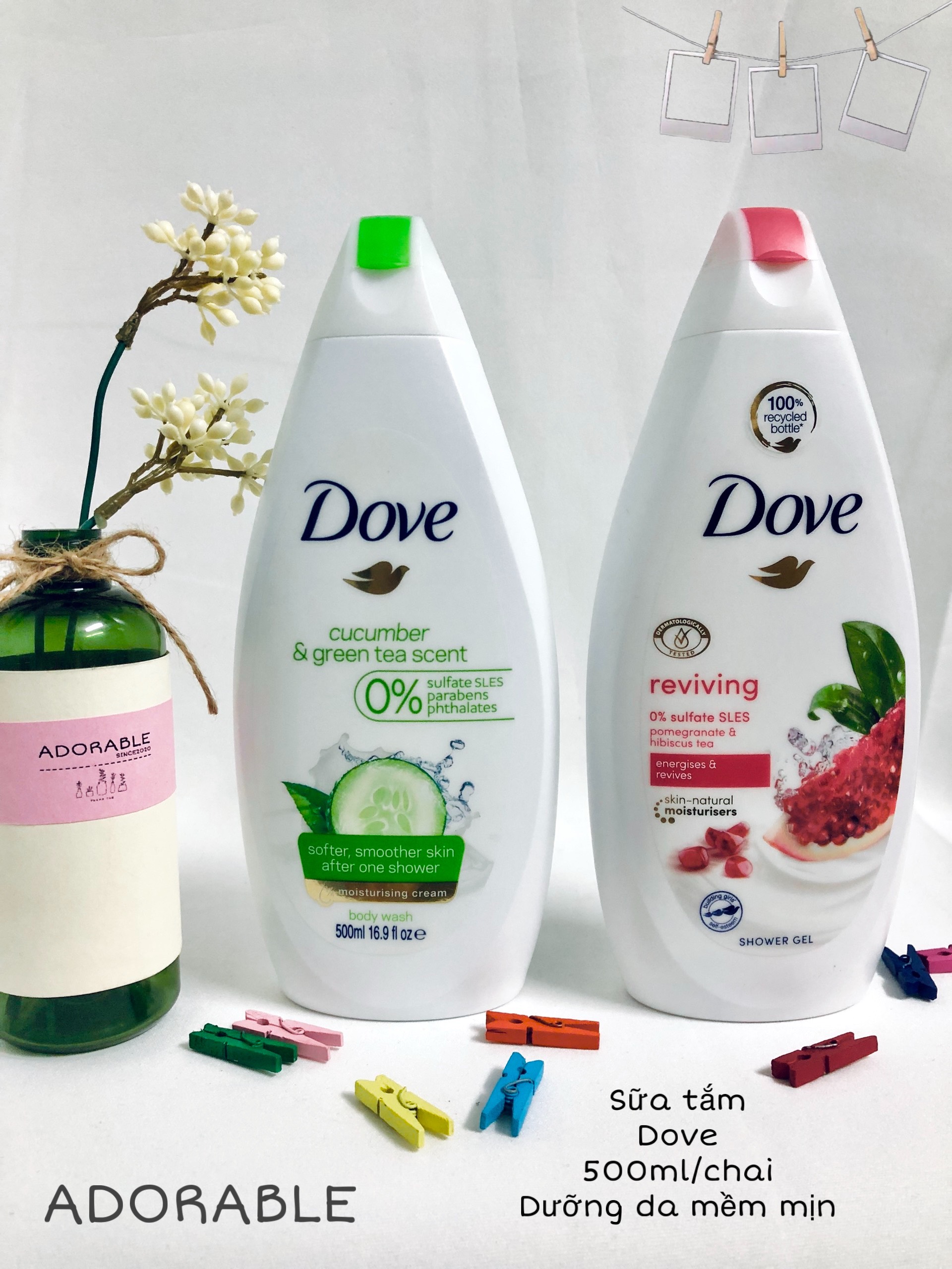 [Hcm]Sữa Tắm Trắng Da Dove 500Ml 1 Chai