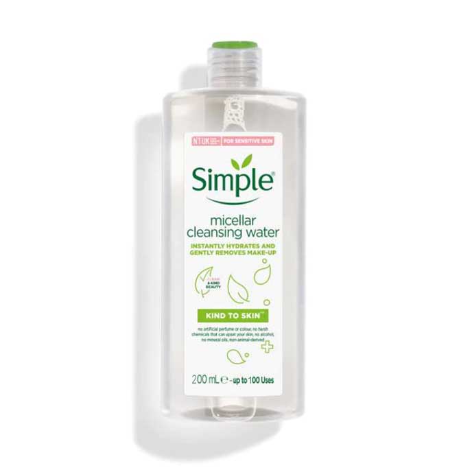 Nước tẩy trang Simple Kind To Skin Micellar Cleansing Water 200ml mẫu 2020