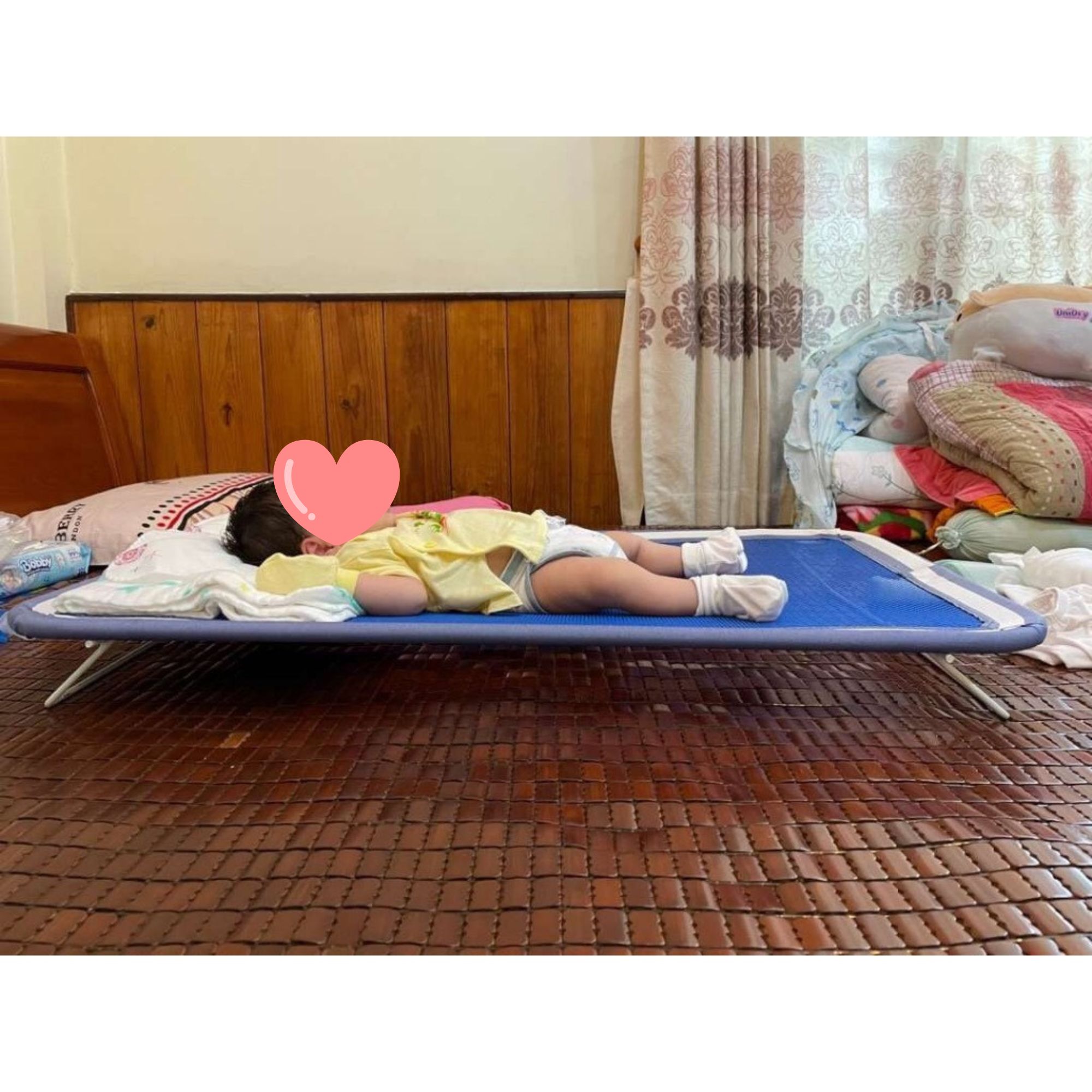 Giường lưới cho trẻ em Cao Cấp siêu thoáng mát cho bé giường 100x60cm