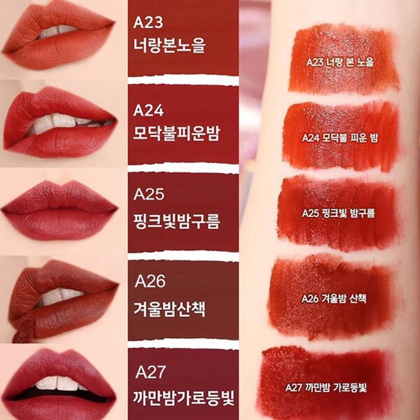 Son Black Rouge - Son Kem Lì Black Rouge Air Fit Velvet Tint Thành Phần Cao Cấp Lành Tính An Toàn Cho Người Sử Dụng Cam Kết Sản Phẩm Như Mô Tả