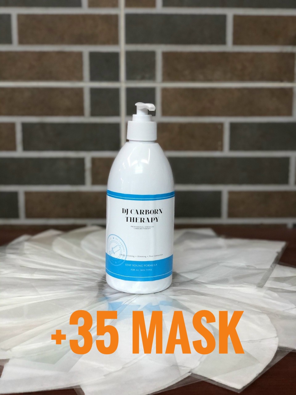 [HCM]Chai mặt nạ CO2 500ml DJ CARBON THERAPY kèm 35 mask thải độc da