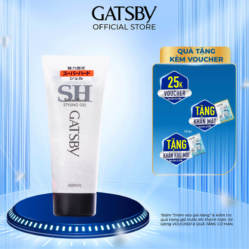 Gel Vuốt Tóc GATSBY STYLING GEL SUPER HARD 200g