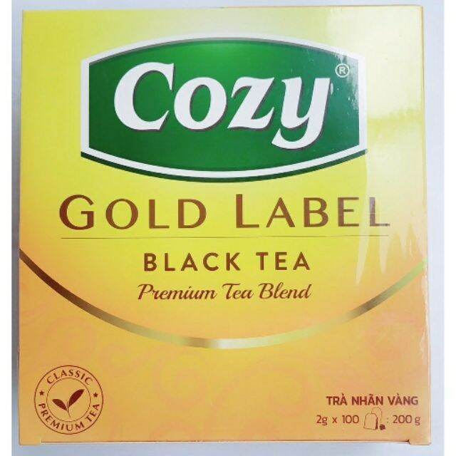 Trà Cozy nhãn vàng Gold Label - Black Tea Trà Đen 200g
