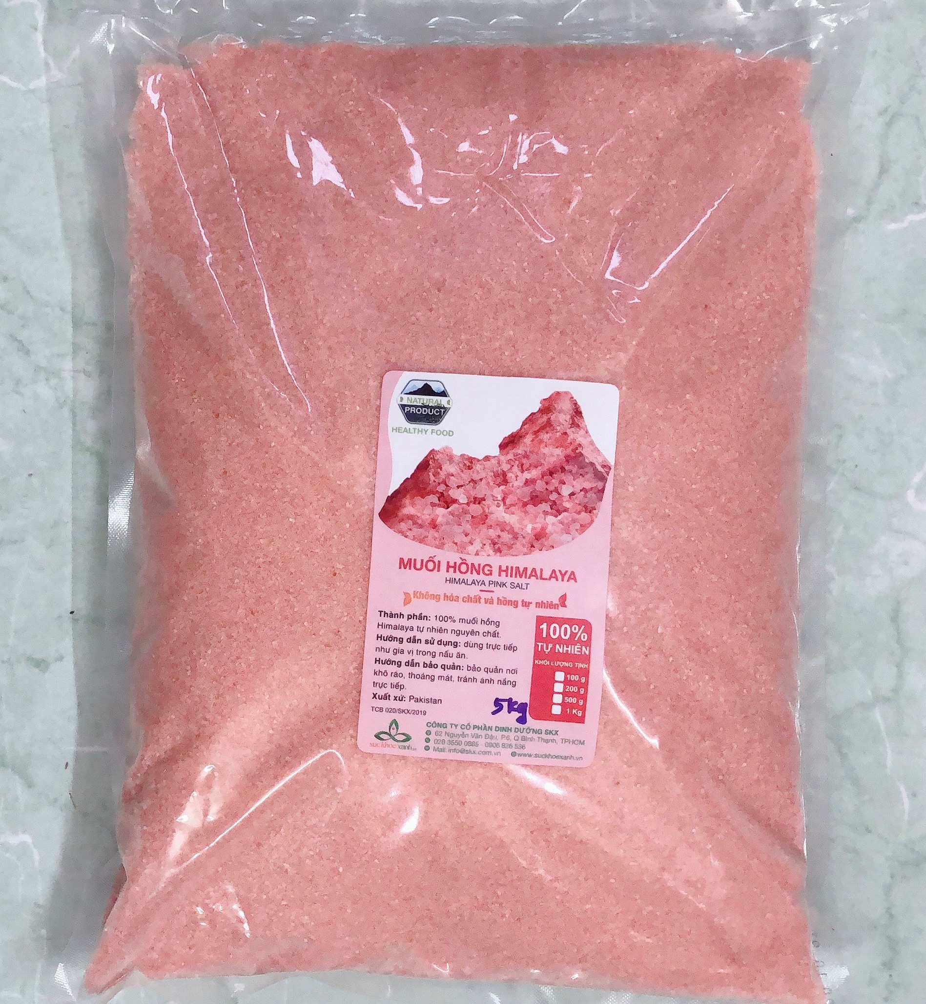 5Kg Muối Hồng Himalaya Organic Dạng Mịn *FREESHIP* Muối Hồng CHÍNH HÃNG Pakistan