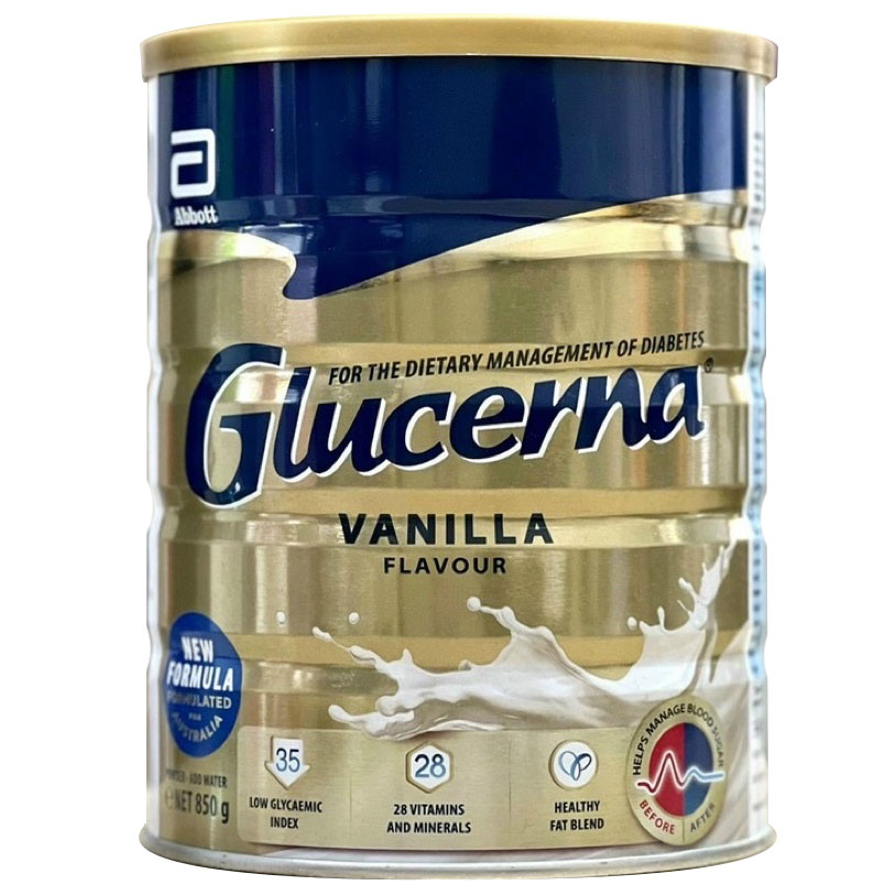 Sữa Bột Glucerna Úc Dành Cho Người Tiểu Đường Hương Vanilla (850g) Date 5/2025