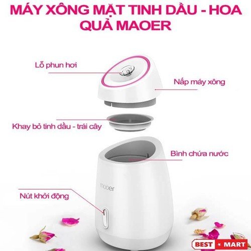 MÁY XÔNG DA MẶT THẢO DƯỢCHOA QUẢ TƯƠI TỰ ĐỘNG 2 IN 1 MAOER -RẺ NHẤT