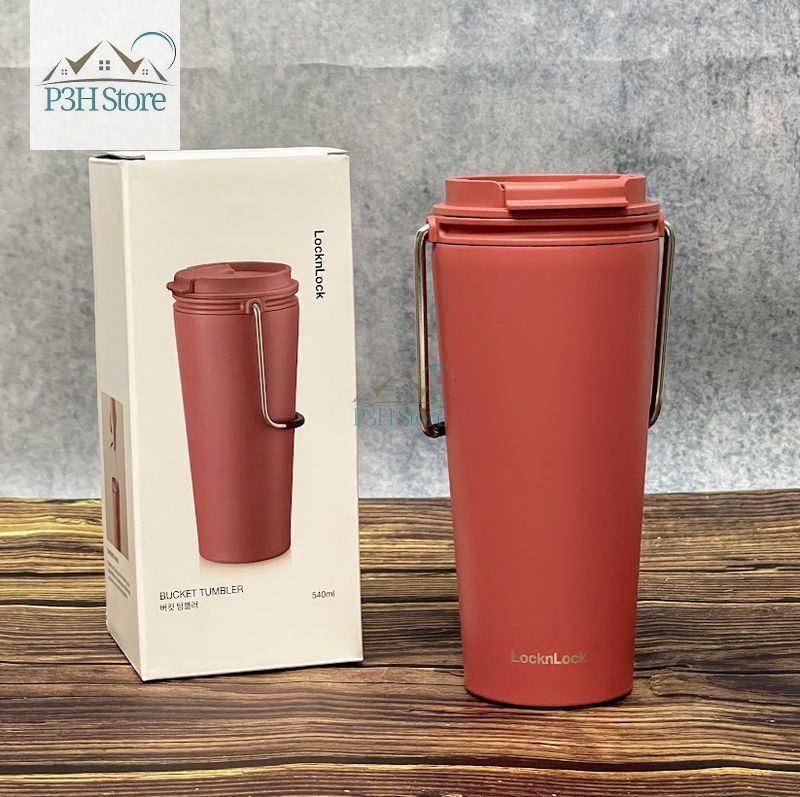 Ly giữ nhiệt Lock&Lock Bucket Tumbler có ống hút hoặc nắp bật  dung tích 540ml LHC4268 LHC4269