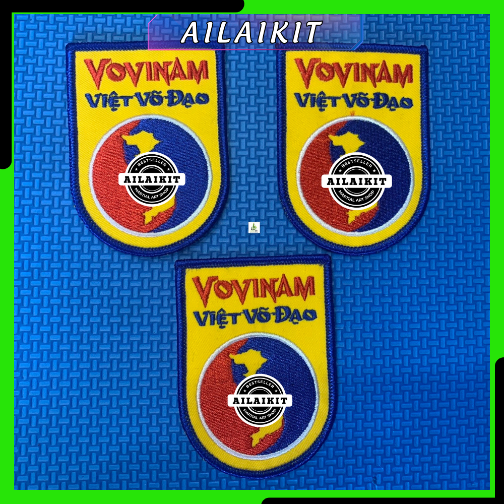 {Logo MP Vovinam }thêu Vi Tính Võ Thuật Vovinam mẫu mới nhất năm 2024 có thêm quần đảoTrường SaHoàng
