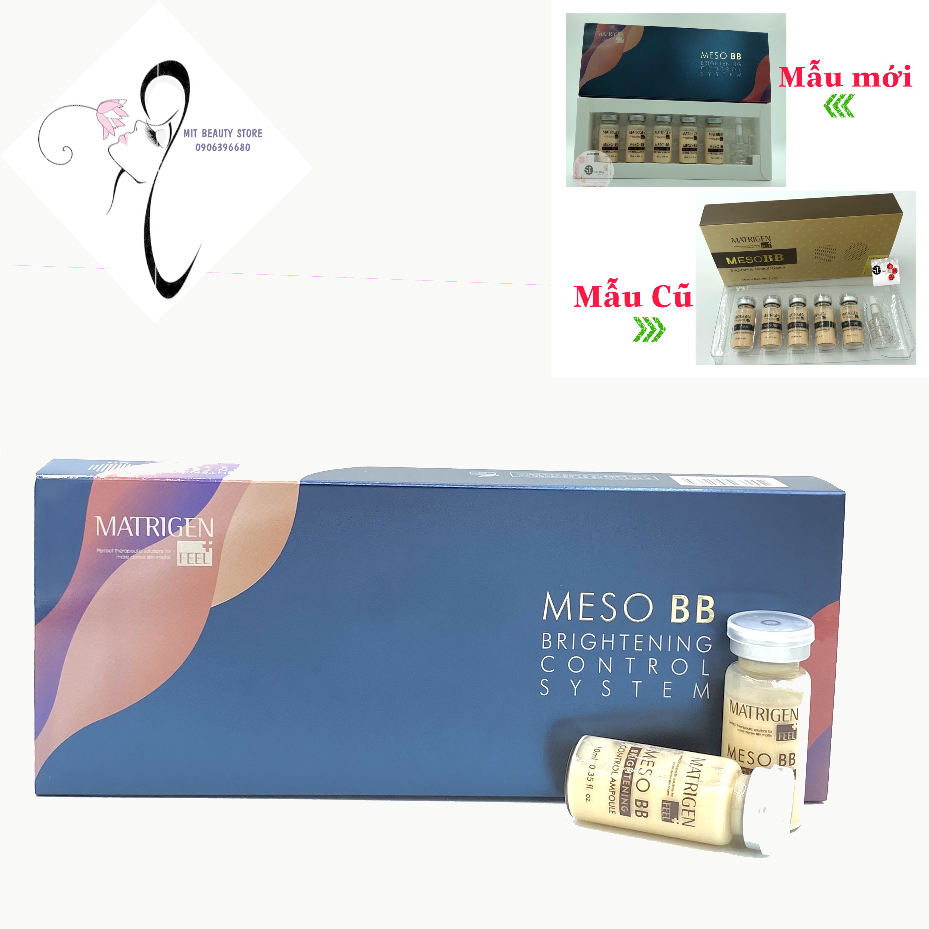 [Hcm]Hộp 5 Lọ Serum Cấy Phấn Meso Bb Matrigen Hàn Quốc Lọ 5Ml Dùng Trong Spa Mesowhite Bb Mẫu Mới