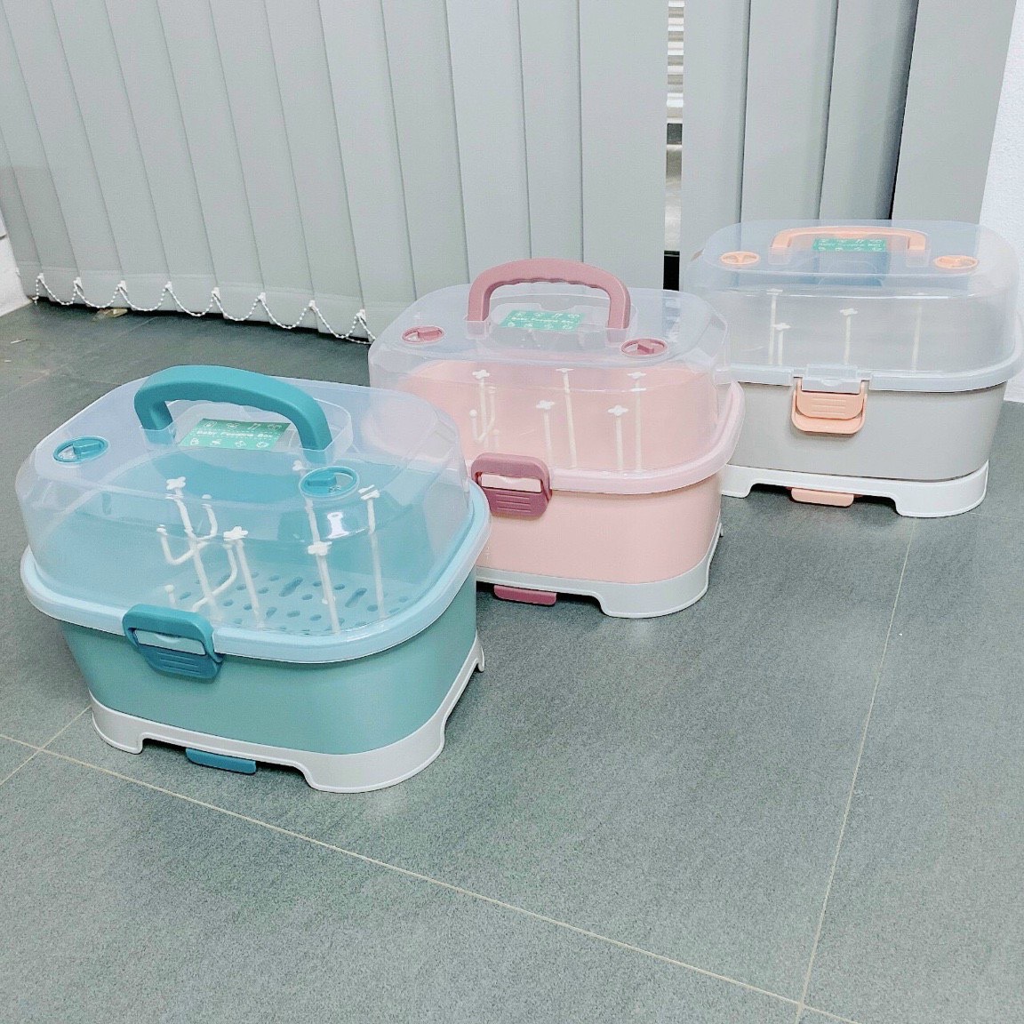 Khay Giá úp bình sữa Honper Cao Cấp có nắp đậy vệ sinh cho mẹ và bé