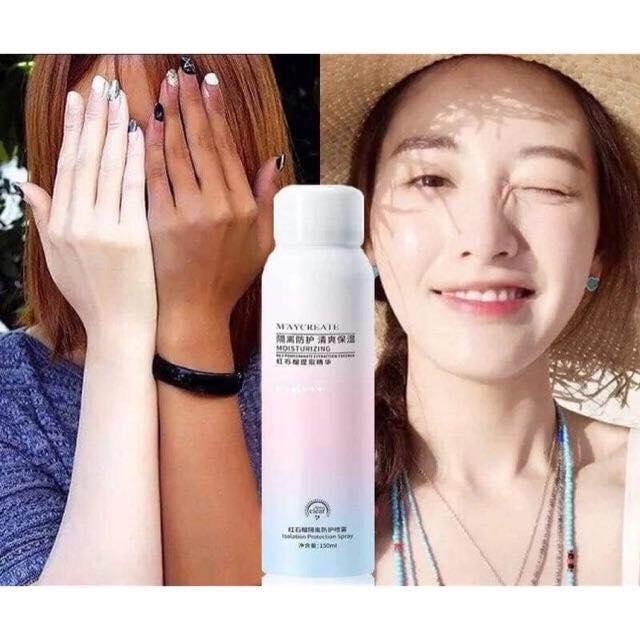 Xịt Chống Nắng Trắng Da Maycreate 150ml Hàng Nội Địa Trung