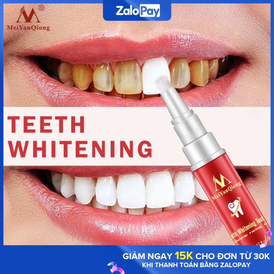 [HCM]Bút Tẩy Trắng Răng Khử Mùi Hôi Miệng Làm Sạch Răng Tẩy Vết Ố Răng Teeth Treatment Whitening Meiyanqiong 5Ml