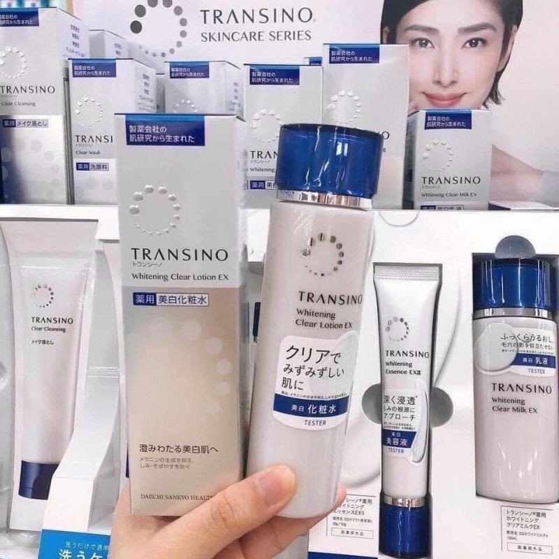 Nước Hoa Hồng Transino Whitening Clear Lotion 150Ml Chống Lão Trong Giúp Da Căng Mịn Trắng Sáng