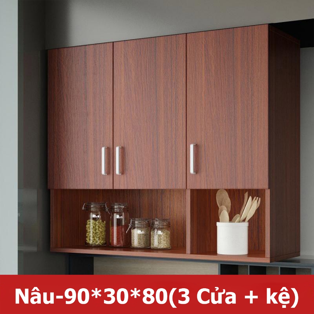 YOYOO Tủ gỗ treo tường đa năng mini giá rẻ tủ bếp ốp tường nhiều kích thước gỗ MDF nhập khẩu cao cấp