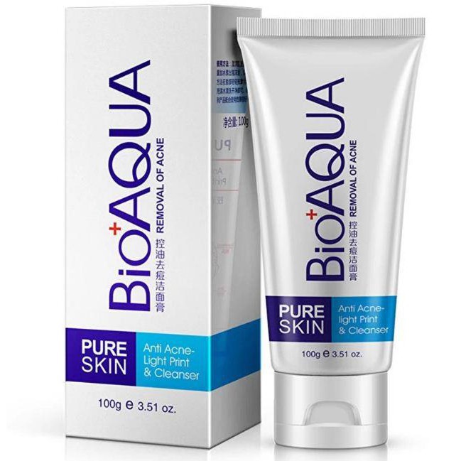 Sữa rửa mặt gel rửa mặt giảm mụn Bioaqua nội địa dùng siêu tốt-SR26-B2T1