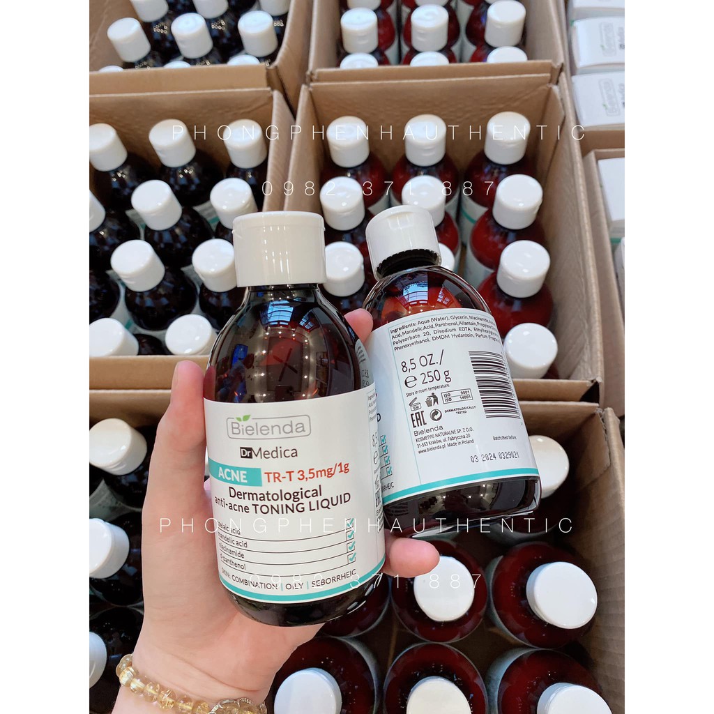 [SẴN] Nước hoa hồng giảm mụn cho mặt ngực và lưng Dr Medica Anti Acne Liquid Tonic for Face Cleavage and Back