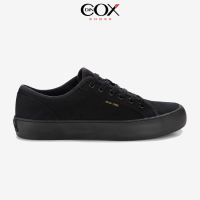 Giày snearkers nam nữ DINCOX Shoes - E18 Black Vải Canvas cao cấp đế cao su mềm. Mẫu Basic dễ phối đồ. Freeshipmax.