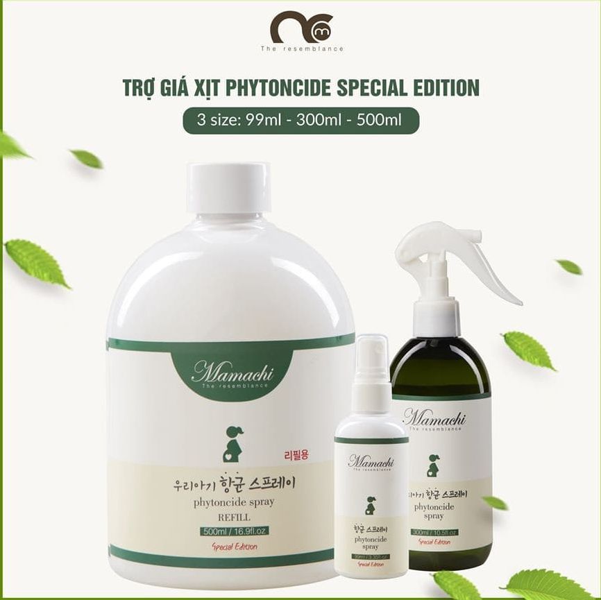 [Hcm][Chính Hãng Mamachi] Xịt Khuẩn Thiên Nhiên Phytoncide Tươi Thanh Lọc & Làm Sạch Không Khí Đồ Dùng (Special Edition) - Xịt Khuẩn