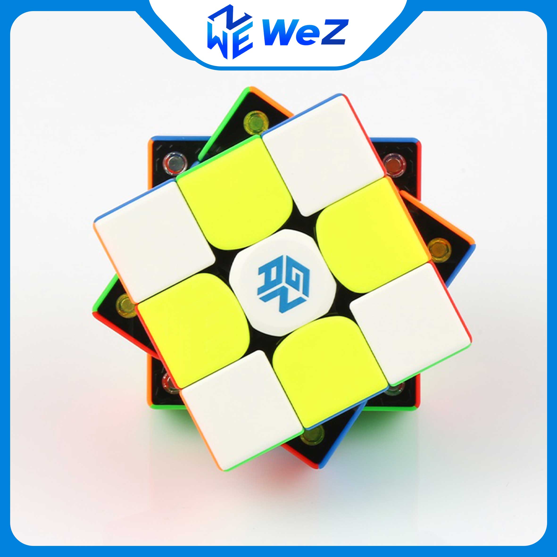 Rubik 3x3 Gan 356 Maglev Maglev UV 2023 Stickerless Có Nam Châm - Rubik Gan 356 Maglev Maglev UV - W