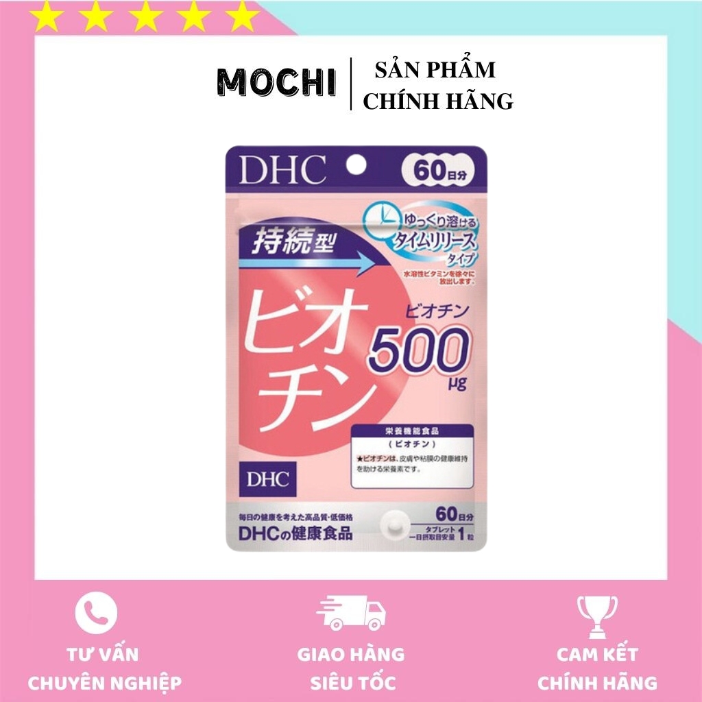 Viên Uống Ngăn Ngừa Rụng Tóc DHC Biotin 60 Viên Nhật Bản - Chống rụng tóc thúc đẩy mọc tóc