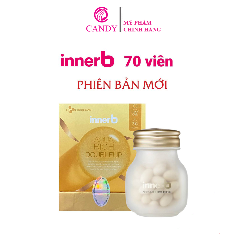 [Hcm]Viên Uống Cấp Nước Bổ Sung Collagen Giúp Da Sáng Căng Bóng Săn Chắc Innerb Aqua Rich( Hộp 70 Viên Mẫu Mới)