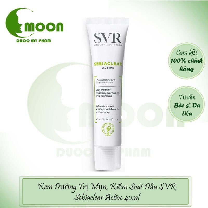 Kem Dưỡng Làm Giảm Mụn & Dầu Nhờn SVR Sebiaclear Active 40ml