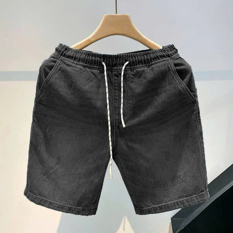 Quần Short Jean Nam Cạp Chun Co Rút Thoải Mái Chất Jean Mềm Dễ Mặc -Qshortjean52