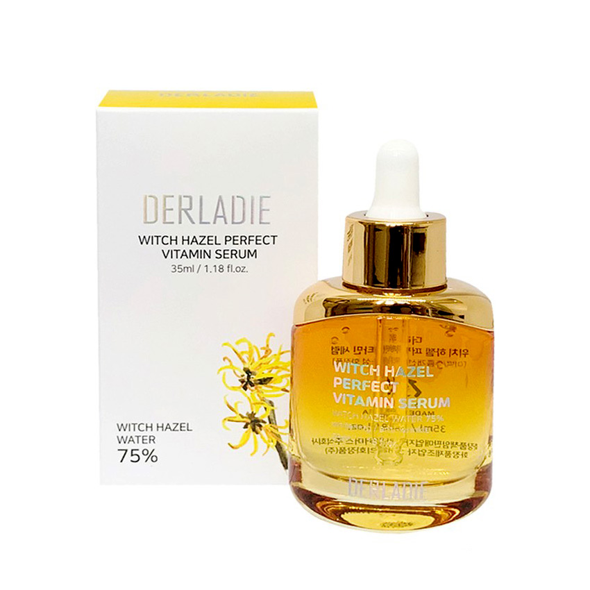 [Hcm]Tinh Chất Giảm Mụn Derladie Witch Hazel Perfect Vitamin Serum