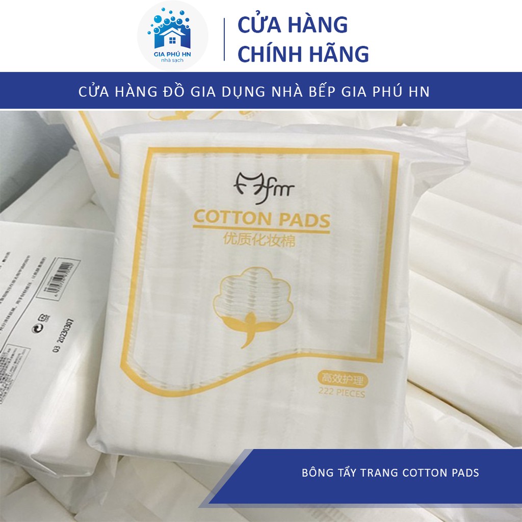 [Có Video] Bông Tẩy Trang 3 Lớp Cotton Pads Giá Tổng Kho [Túi 222 Miếng Dày Dặn]