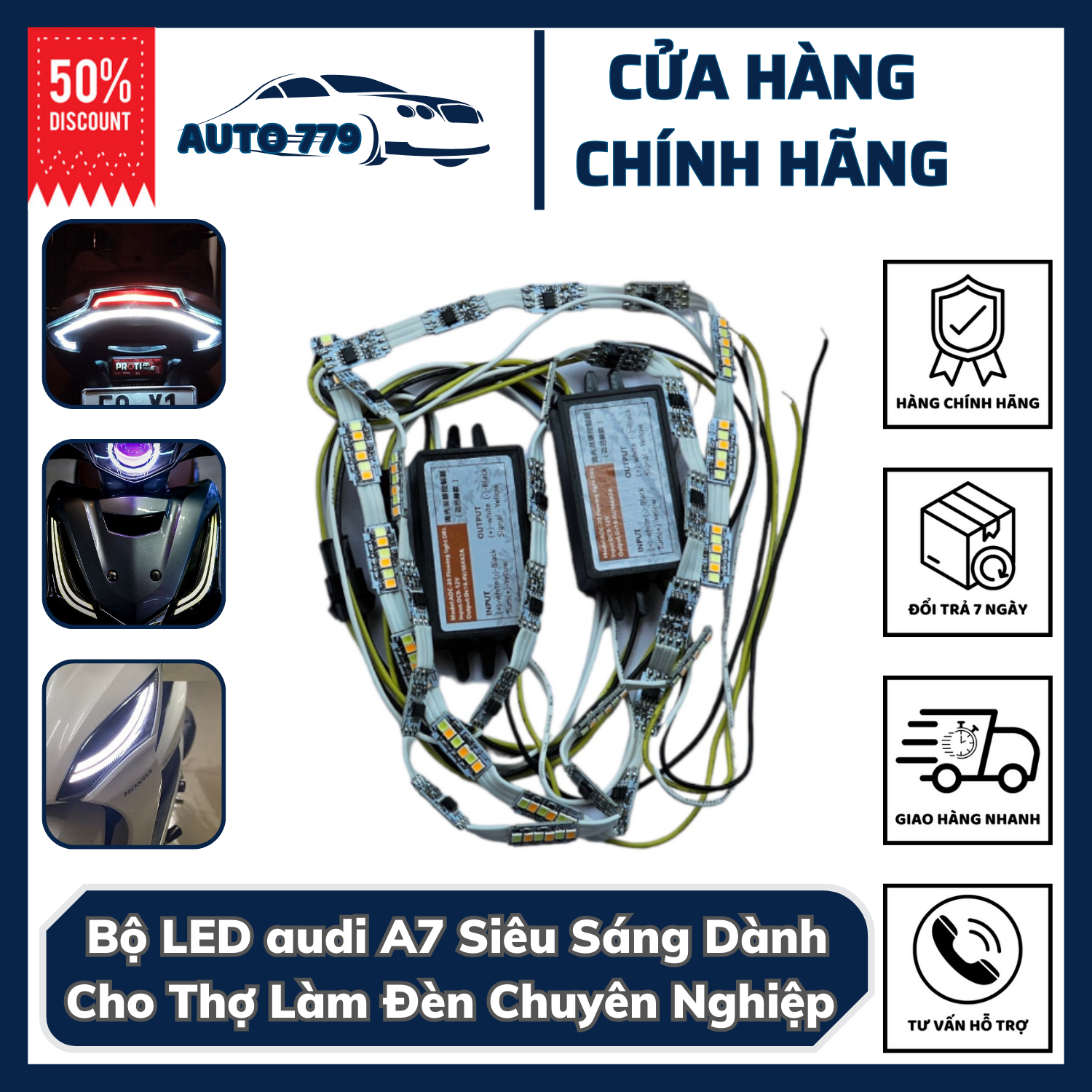 Bộ LED audi A7 Siêu Sáng Dành Cho Thợ Làm Đèn Chuyên Nghiệp