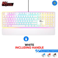 RK ROYAL KLUDGE RK918 Bàn phím chơi game cơ học tiện dụng có tựa tay Máy tính RGB có dây Bàn phím tùy chỉnh 108 phím