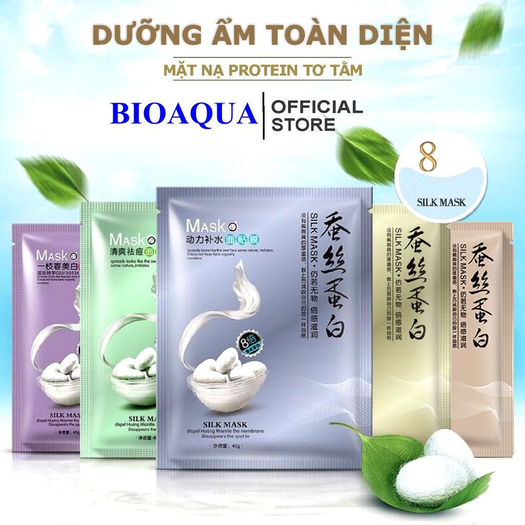 [HCM]Mặt Nạ Mask Tơ Tằm ????????????????????Silk Mask One Spring Dưỡng ẩm kiểm soát dầu dưỡng trắng da mờ thâm se khít lỗ chân lông chống lão hóa cấp nước thải độc