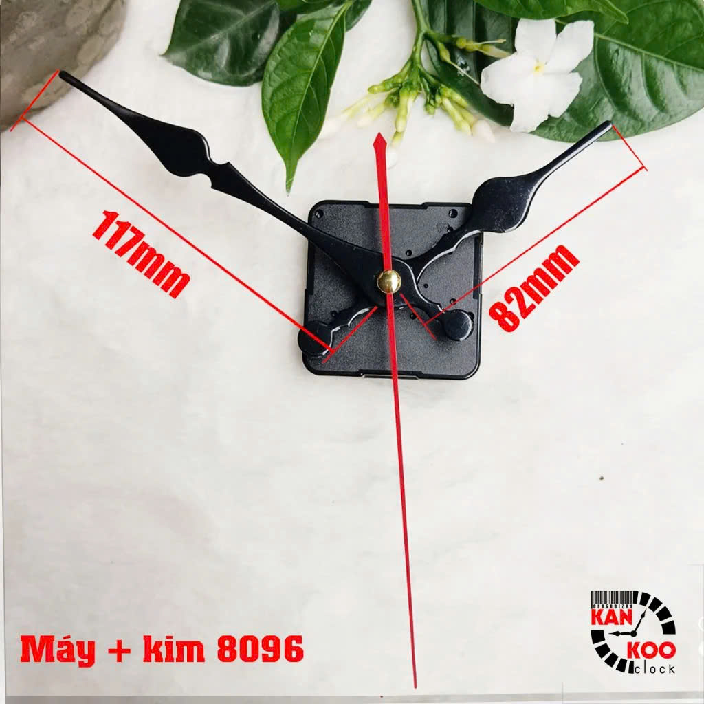 Máy đồng hồ treo tường (KIM TRÔI)- Silent Quartz hiệu 6168s trục đồng dài 11mm (cốt cao 18mm) bảo hành 12 tháng