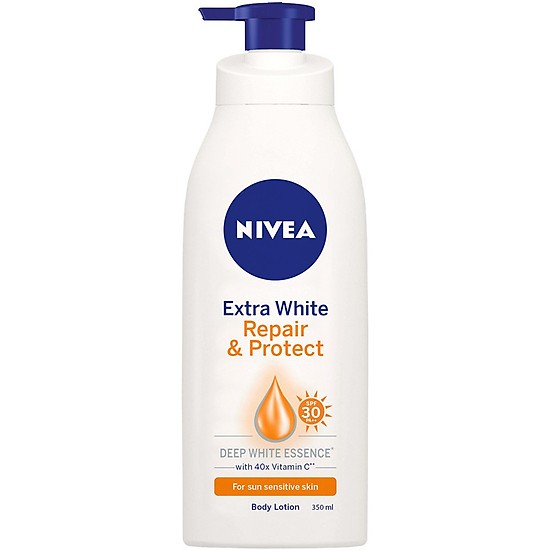 [Hcm]Sữa Dưỡng Thể Giúp Săn Da Dưỡng Trắng Nivea Extra White Repair And Protect 350Ml