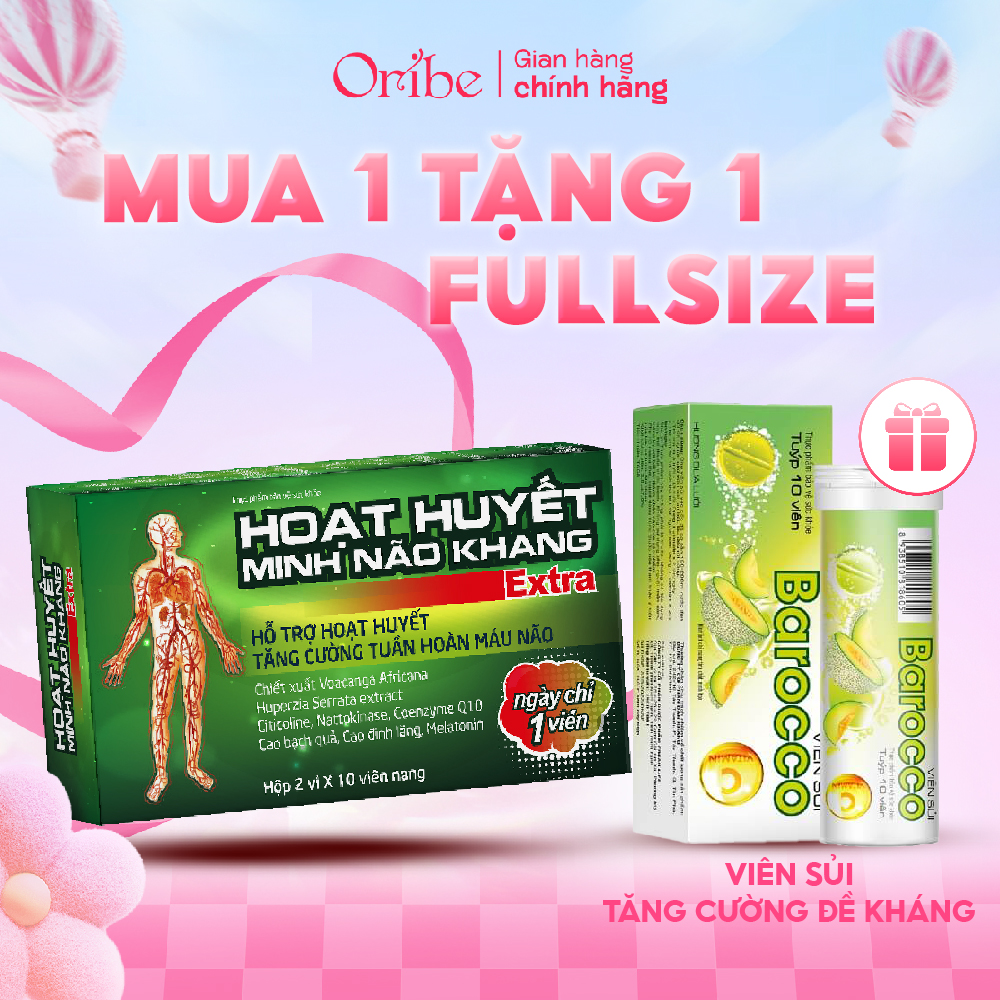 Hoạt huyết minh não khang extra Dân Khang giúp hoạt huyết dưỡng não ngủ ngon giảm rối loạn tiền đình