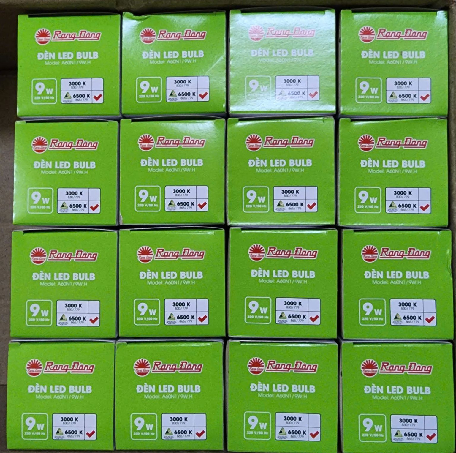 Bóng đèn led bulb Rạng Đông 9w trắng chính hãng