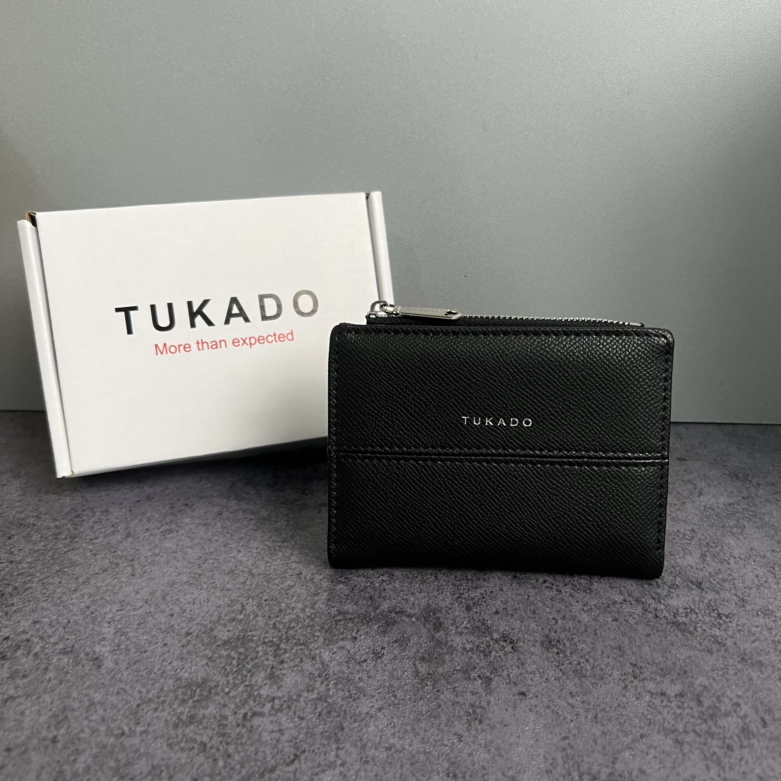 Ví Nữ Ngắn Mini Cầm Tay TUKADO Full Box Đựng Tiền Nhiều Ngăn Tiện Dụng Chất Da Sần Siêu Đẹp TK08 - T