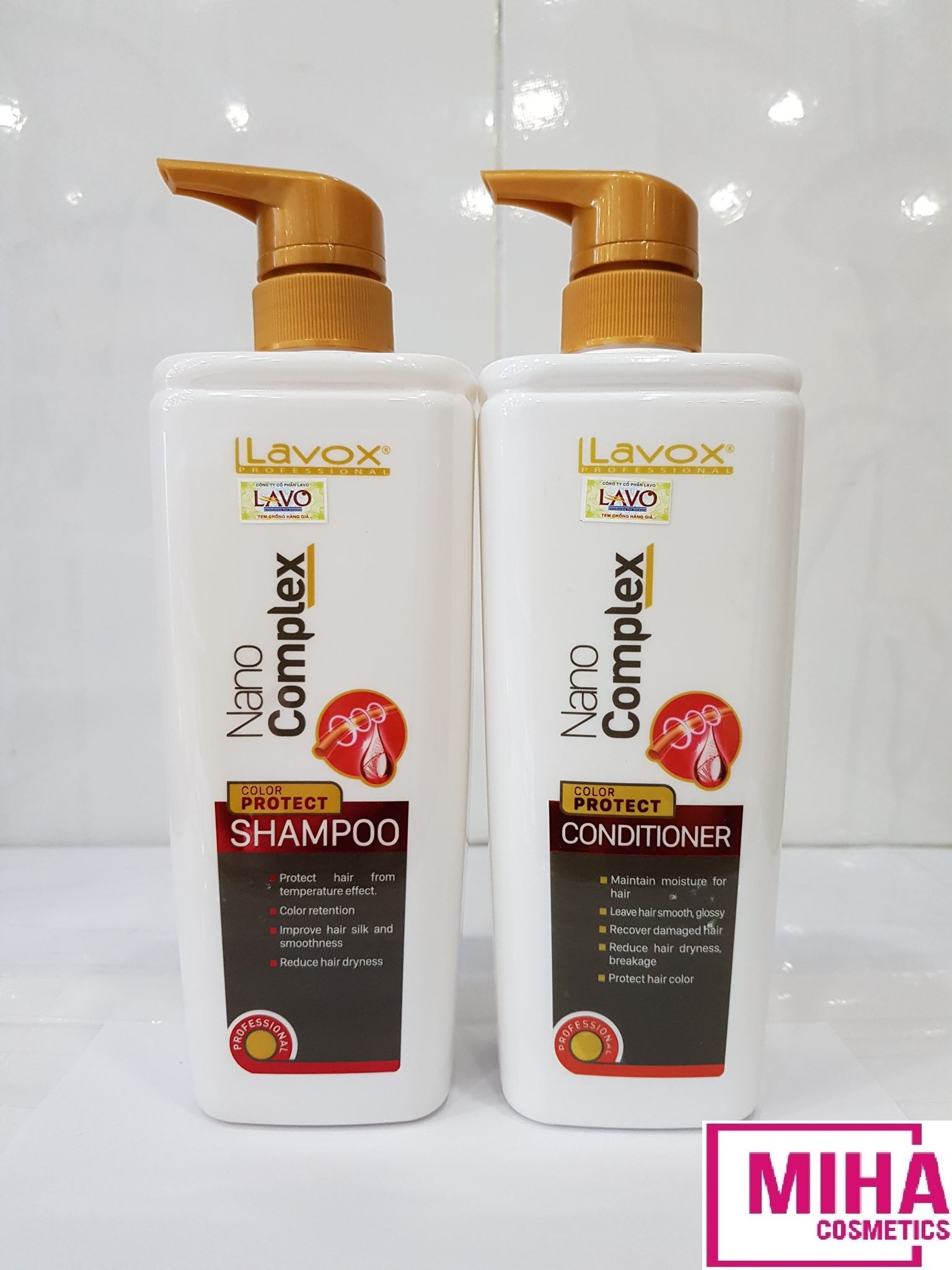 [Hcm]Dầu Gội Hoặc Dầu Xả Giữ Màu Tóc Nhuộm Lavox Nano Complex 760Ml