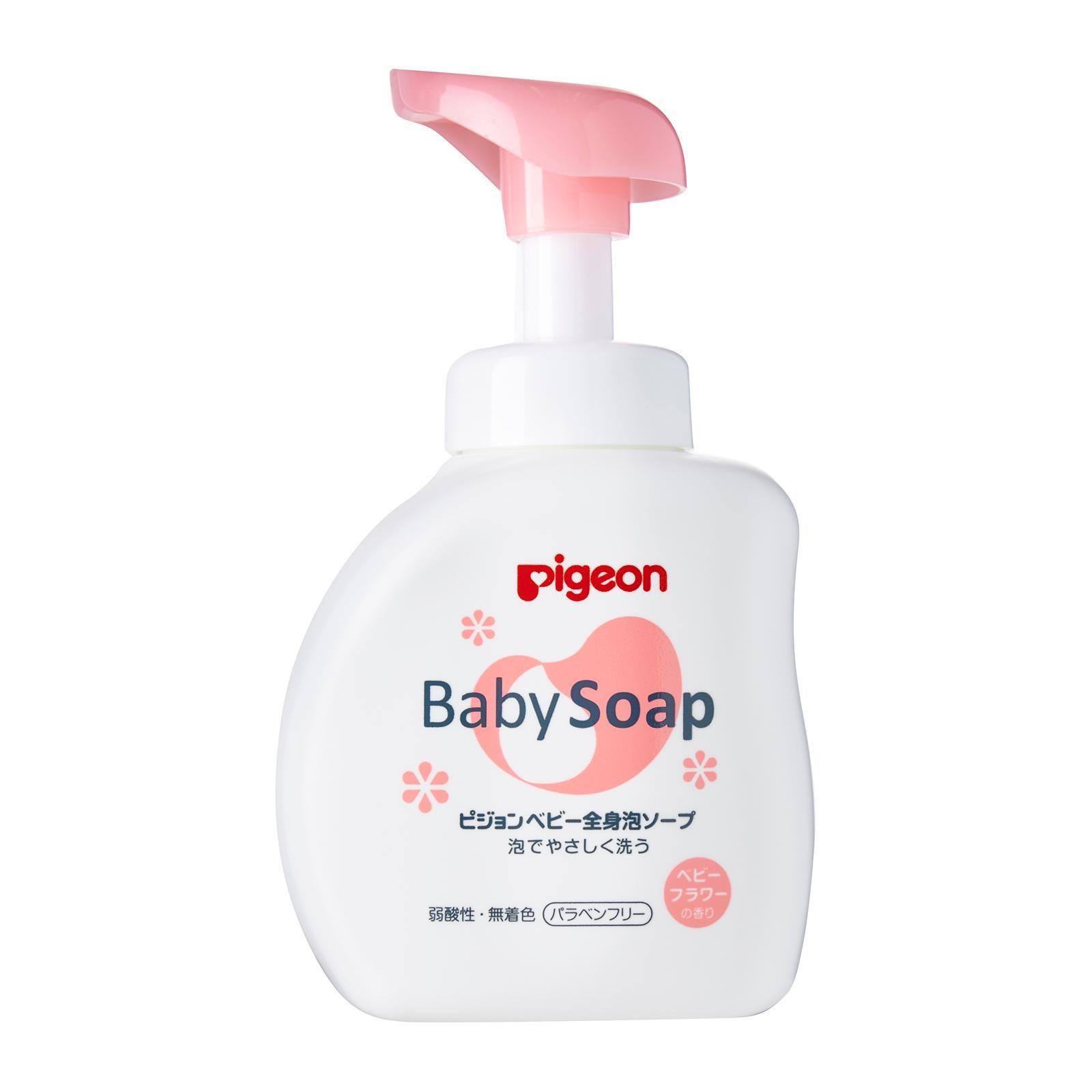 Sữa Tắm Gội Baby Soap Pigeon Nhật Bản [500Ml] - Sữa Tắm Gội Baby Soap Pigeon Nhật Bản