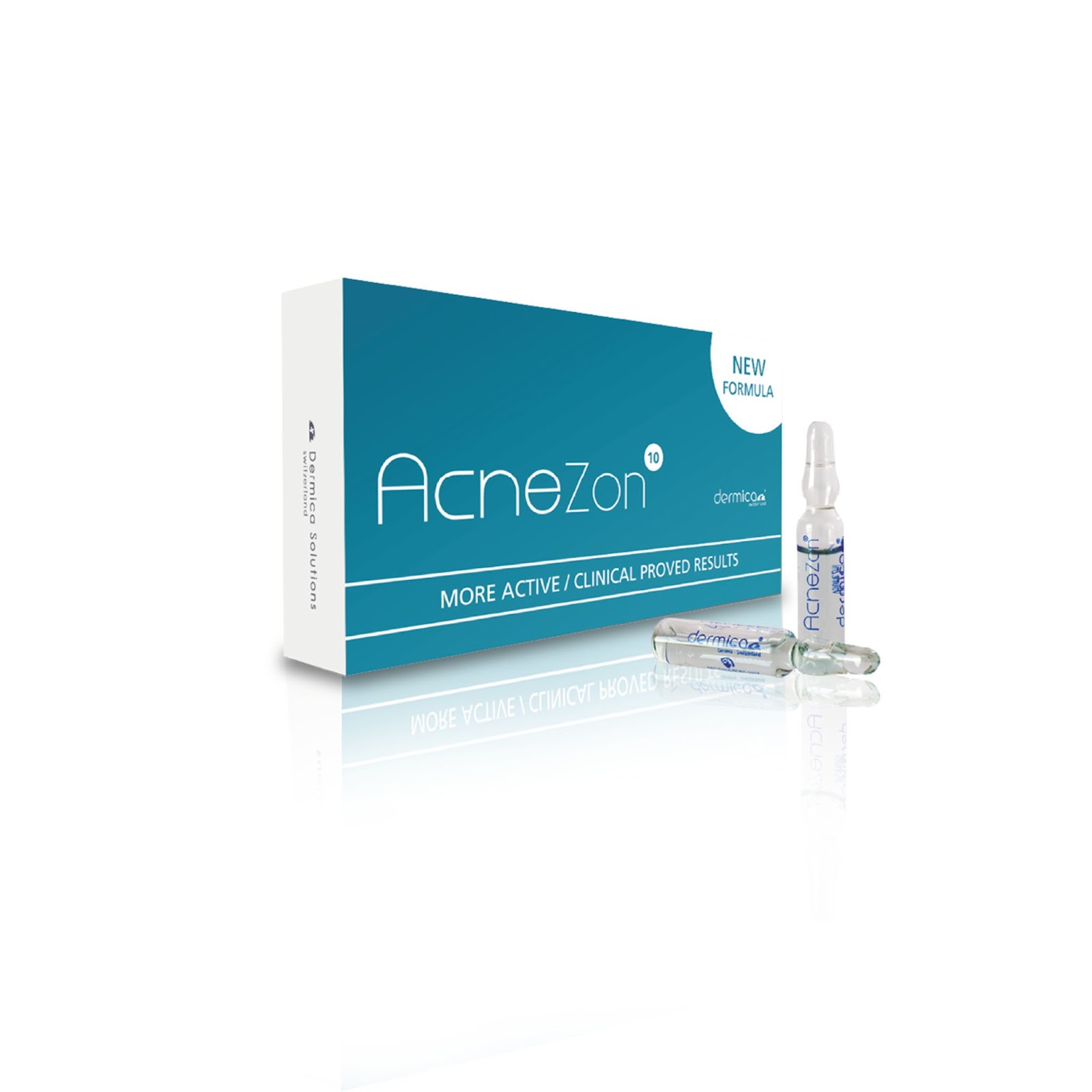 [HCM]Ampoule xử lý mụn viêm DERMICA AcneZon Ampoule - Khô mụn viêm mờ thâm ống 2ml