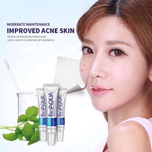 [Hcm]Kem Mụn Trứng Cá Mụn Bọc Mụn Thâm Bioaqua Pure Skin