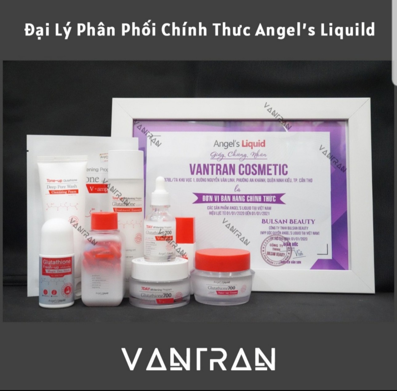 Tách Lẻ Toàn Bộ Sản Phẩm Dưỡng Trắng Da Làm Mờ Thâm Angels Liquid