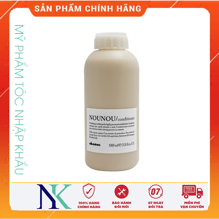 Dầu Xã Nuôi Dưỡng Gỡ Rối Giúp Làm Đầy Thân Tóc Cho Mái Tóc Mền Mượt Như Lụa Nounou 1000Ml