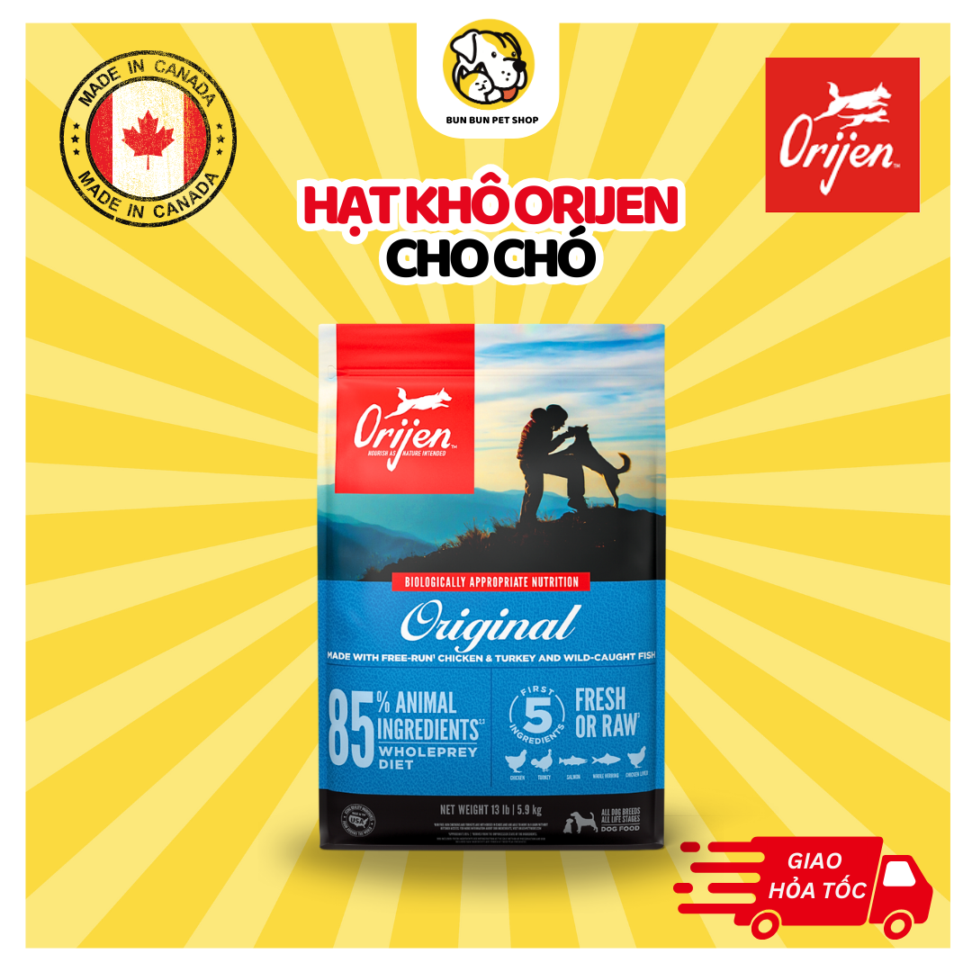 (2kg) Hạt khô cao cấp cho chó Orijen Original / Puppy / Six Fish / Fit & Trim / Small breed từ Canad