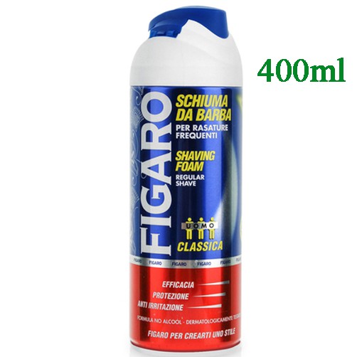 Bọt cạo râu dưỡng ẩm và làm mềm da Figaro Cao cấp Italy 400ml Bọt cạo râu dưỡng ẩm và làm mềm da Figaro Cao cấp Italy 400ml