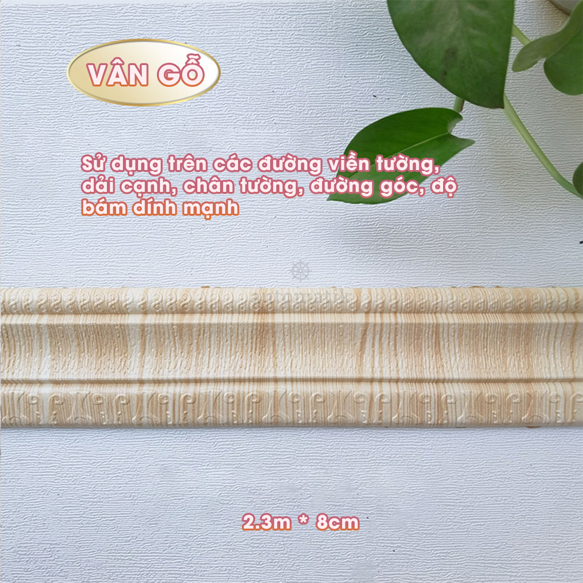 Phào Chỉ Nhựa Xốp PE Trang Trí Automatik Dán Trần Nhà Chân Góc Tường Khung Tranh Trơn Nhiều Màu