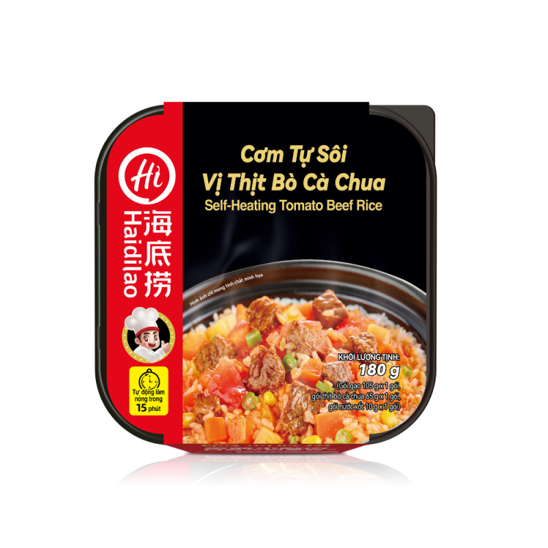 Combo Cơm Tự Sôi Haidilao – 6 Vị Đặc Sắc: Bò Kho Bò Cà Chua Thịt Kho Đài Loan Cà Ri Gà Cà Ri Khoai Tây Nấm Cay