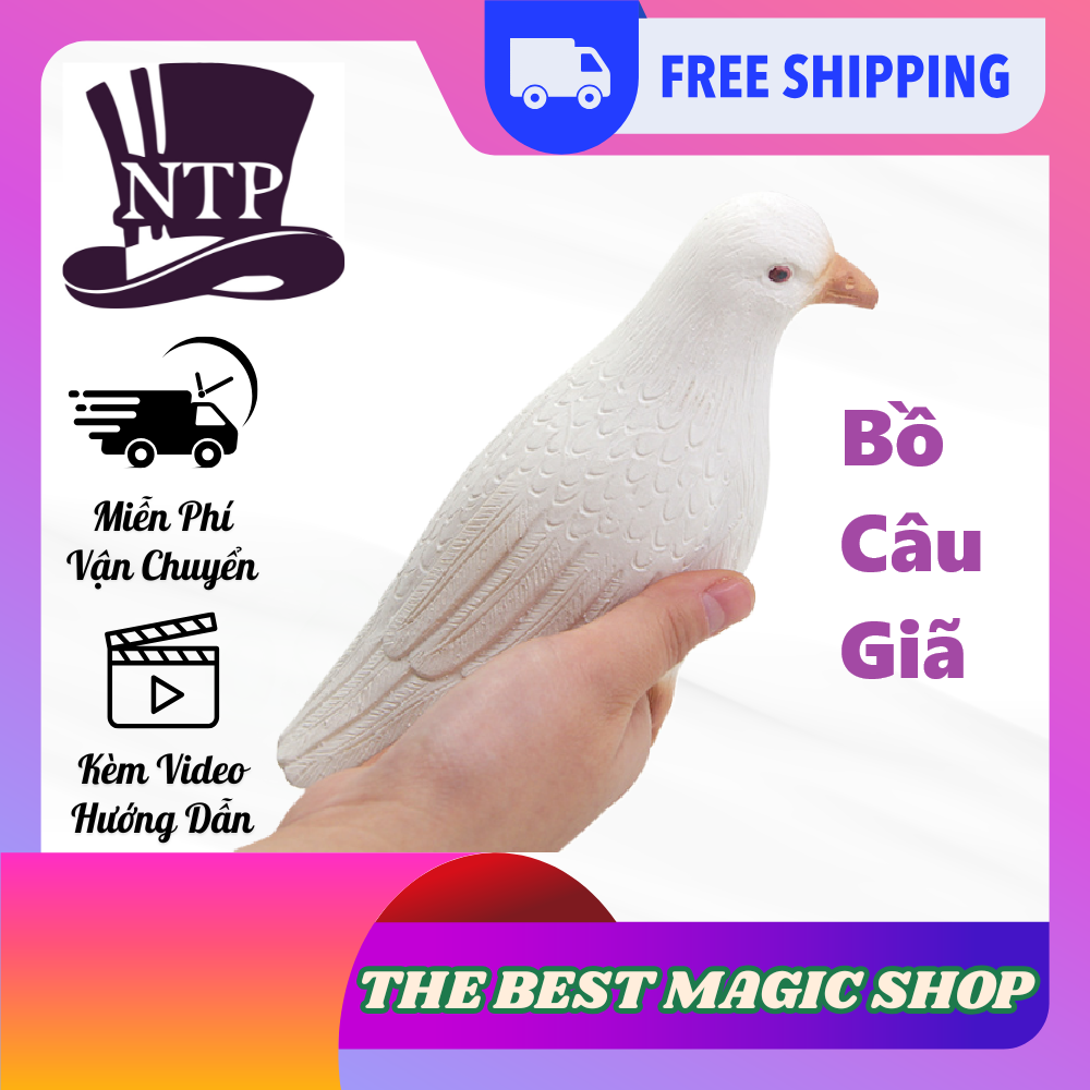 [Miễn ship] Chim bồ câu giả hàng nhập nhựa mềm giống thật (có hướng dẫn)